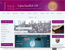 Tablet Screenshot of lajna.org.uk